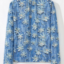  Sarajana Half Placket Collared Blouse