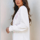  Saratris Drop Shoulder Oversized Sweatshirt