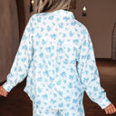  Savannah Floral Striped Pocket Shirt and Shorts Set