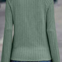  Sawyer Ribbed Round Neck Knit Long Sleeve Top