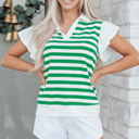  Sawyer Ruffled Short Sleeve Blouse