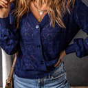  Scarlet Lightweight Front Crochet Cardigan