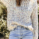  Scarlett Confetti Reversible Twist Sweater