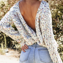  Scarlett Confetti Reversible Twist Sweater