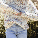  Scarlett Confetti Reversible Twist Sweater