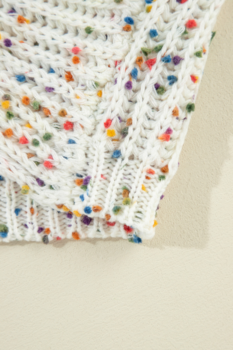 Scarlett Confetti Reversible Twist Sweater