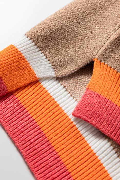 Scarlett Contrast Striped Baggy Sweater