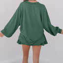  Scarlett Corded Lantern Sleeve Top