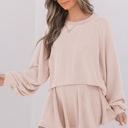  Scarlett Corded Lantern Sleeve Top