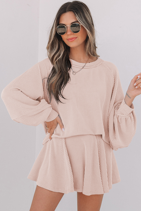 Scarlett Corded Lantern Sleeve Top