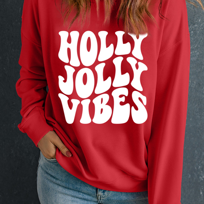 Scarlett Graphic Crewneck Christmas Sweatshirt