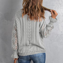  Scarlett Lace Pointelle Knit Sweater