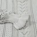  Scarlett Lace Pointelle Knit Sweater