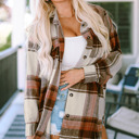  Scarlett Print Flap Long Shacket