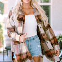  Scarlett Print Flap Long Shacket