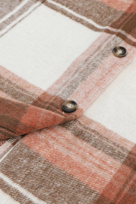 Scarlett Print Flap Long Shacket