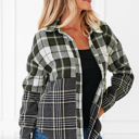  Scarlett Print Textured Knit Shacket