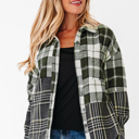  Scarlett Print Textured Knit Shacket