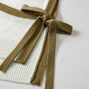 Scarlett Stripe Tie Open Side Sweater Knitted Top