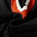  Scarlett Striped Trim Varsity Sweater