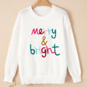  Selah Merry & Bright Round Neck Casual Sweater