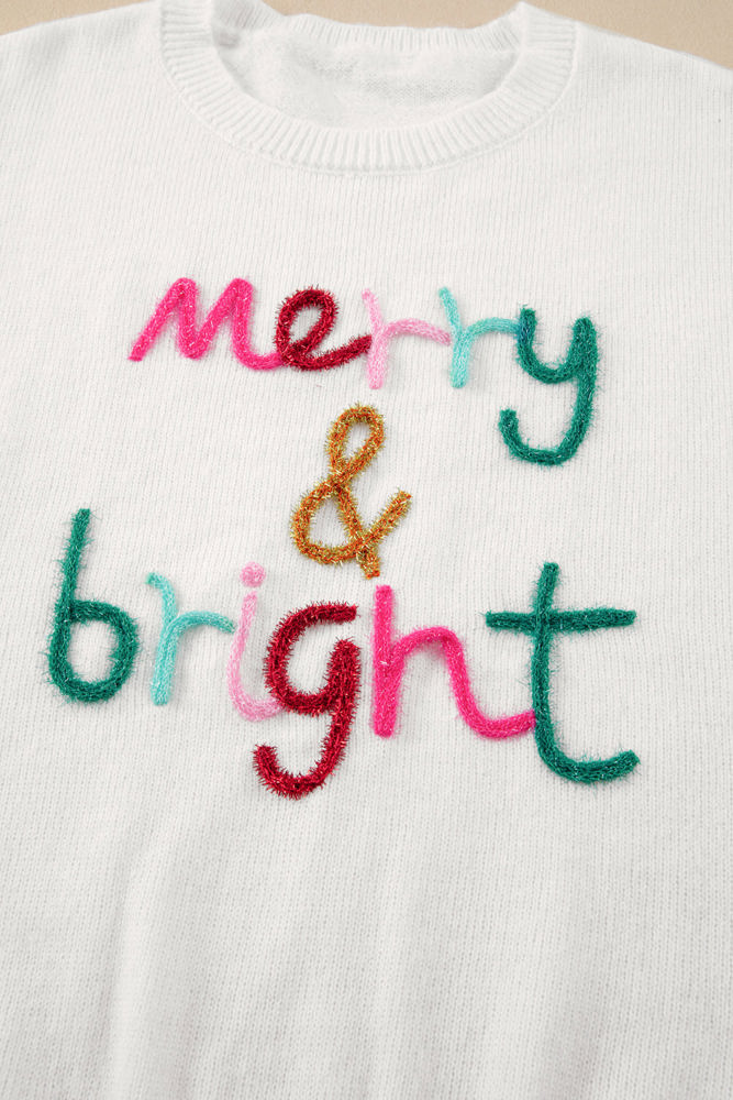 Selah Merry & Bright Round Neck Casual Sweater