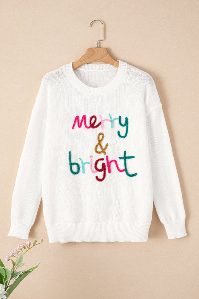 Selah Merry & Bright Round Neck Casual Sweater