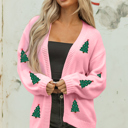 Light Pink Small Selena Drop Shoulder Midi Cardigan