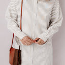  Selena Long Sleeve Button Up Shirt Dress