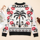  Selene Print Front Knit Cardigan