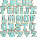 Blue Y Self Adhesive Chenille Letters Patches