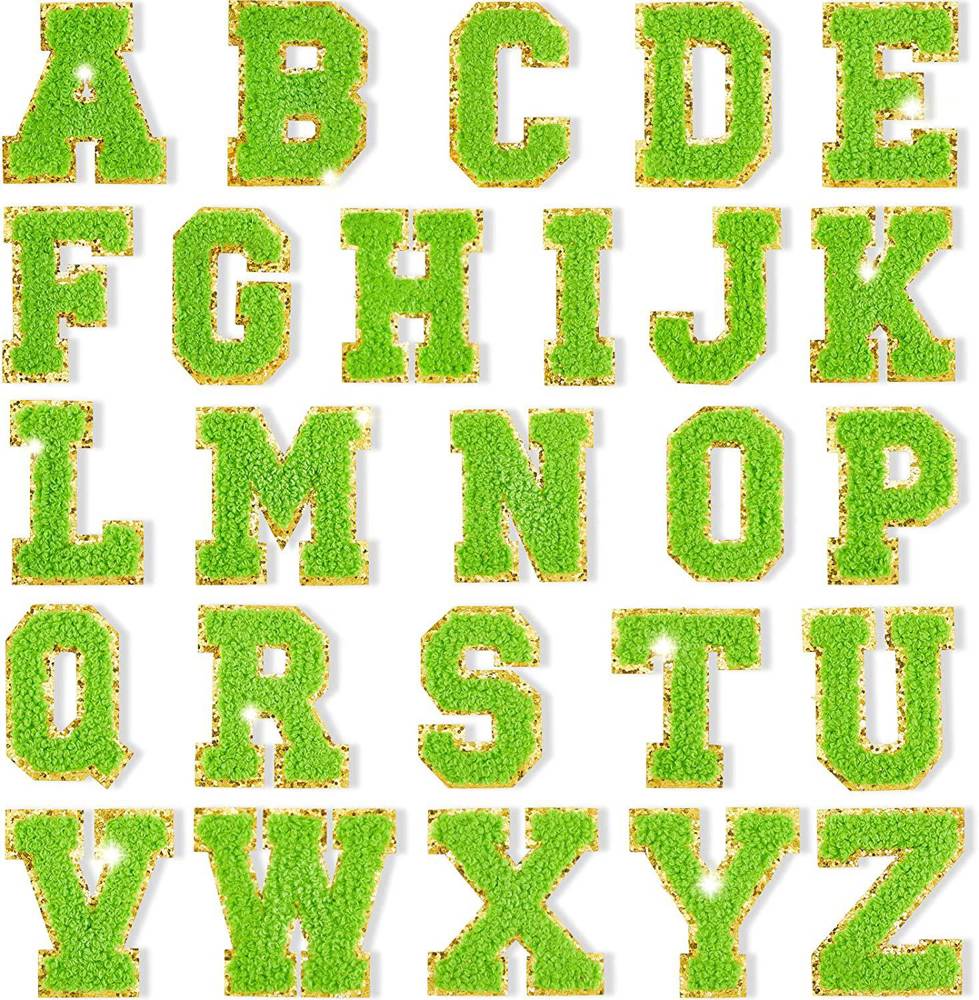 Self Adhesive Chenille Letters Patches