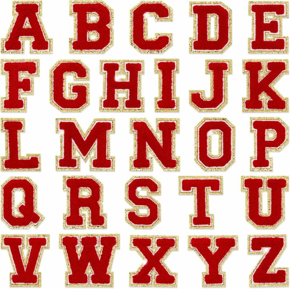 Self Adhesive Chenille Letters Patches