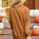  Sequin Happy Halloween Long Sleeve Top