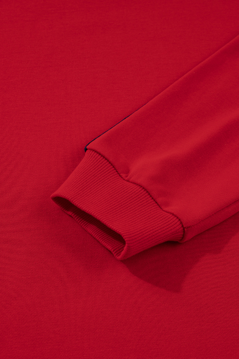 Seramya Striped Detail Varsity Sweatshirt