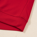  Seramya Striped Detail Varsity Sweatshirt