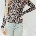  Seraphina Mock Mesh Long Sleeve Top