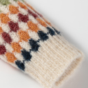  Seraxie Pattern Knit Front Sweater