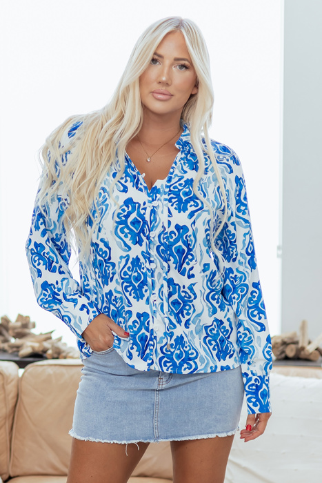 Serena Front Puff Sleeve Shirt