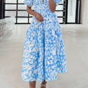  Shannon Floral V Neck Long Dress