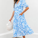  Shannon Floral V Neck Long Dress