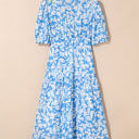  Shannon Floral V Neck Long Dress