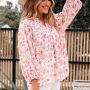  Sienna Floral Tassel Tie Tunic Blouse