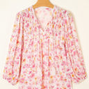  Sienna Floral Tassel Tie Tunic Blouse