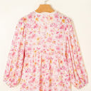  Sienna Floral Tassel Tie Tunic Blouse
