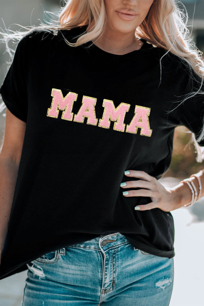 Sierra MAMA Chenille Graphic Tee