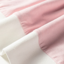  Skyler Contrast Edge Patchwork Long Sleeve Top