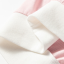  Skyler Contrast Edge Patchwork Long Sleeve Top