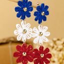  Skyler Flowers Stud Dangle Earrings
