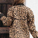  Sloane Leopard Zip Up Pocket Jacket